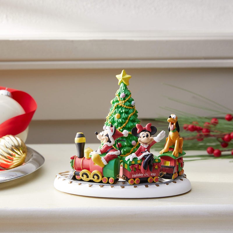 Department 56 Disney Village Accessories Mickey Mouse Holiday Express Figurine, 4.75 Inch, Multicolor - Image 2